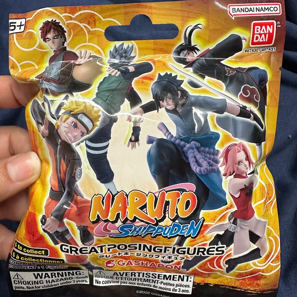 Naruto Shippuden Great Posing Gashapon Blind Pack Figure Bandai 2 New Bags